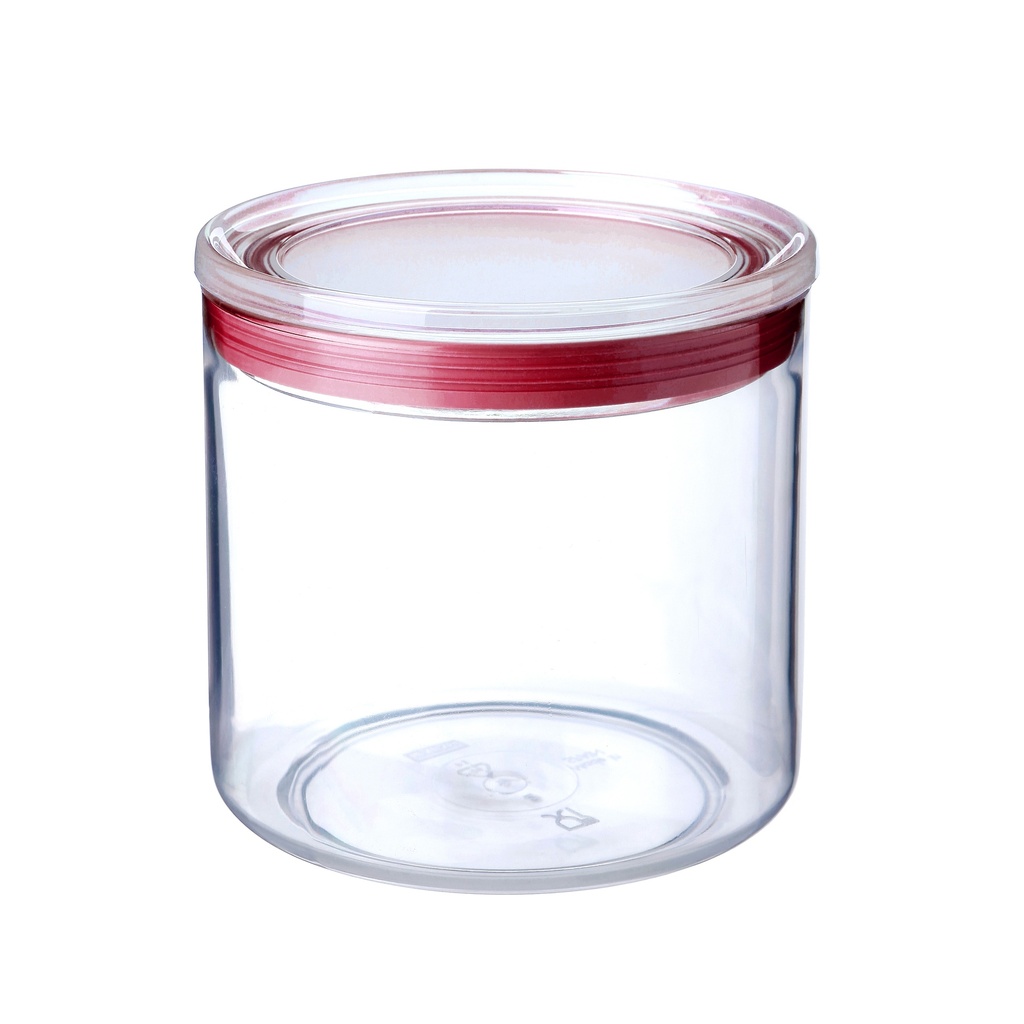 [1125109] BOTE COCINA 1L TRANSP-ROJO
