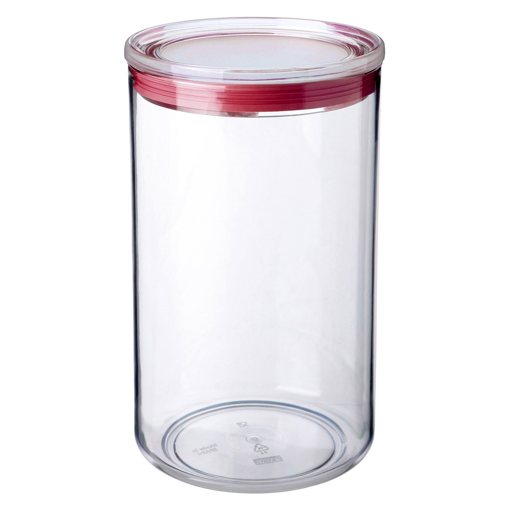 [1125309] BOTE COCINA 2L TRANSP-ROJO