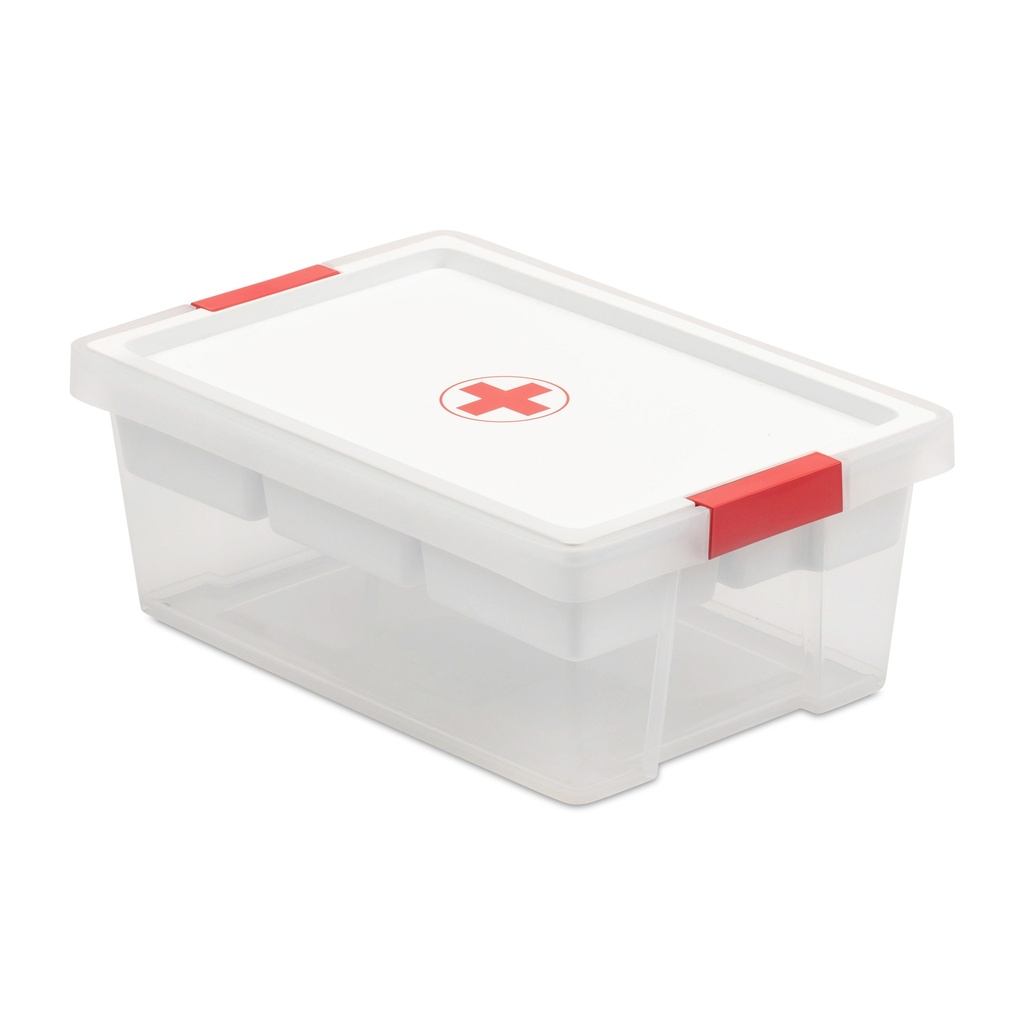 [1158501] CAJA MULTIUSOS STYLE 7L BOTIQUÍN CRUZ ROJA + BANDEJA
