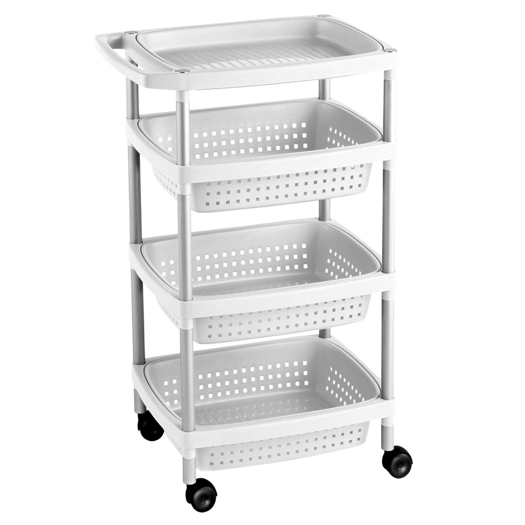[7738201] CARRITO VERDULERO 4 BLANCO