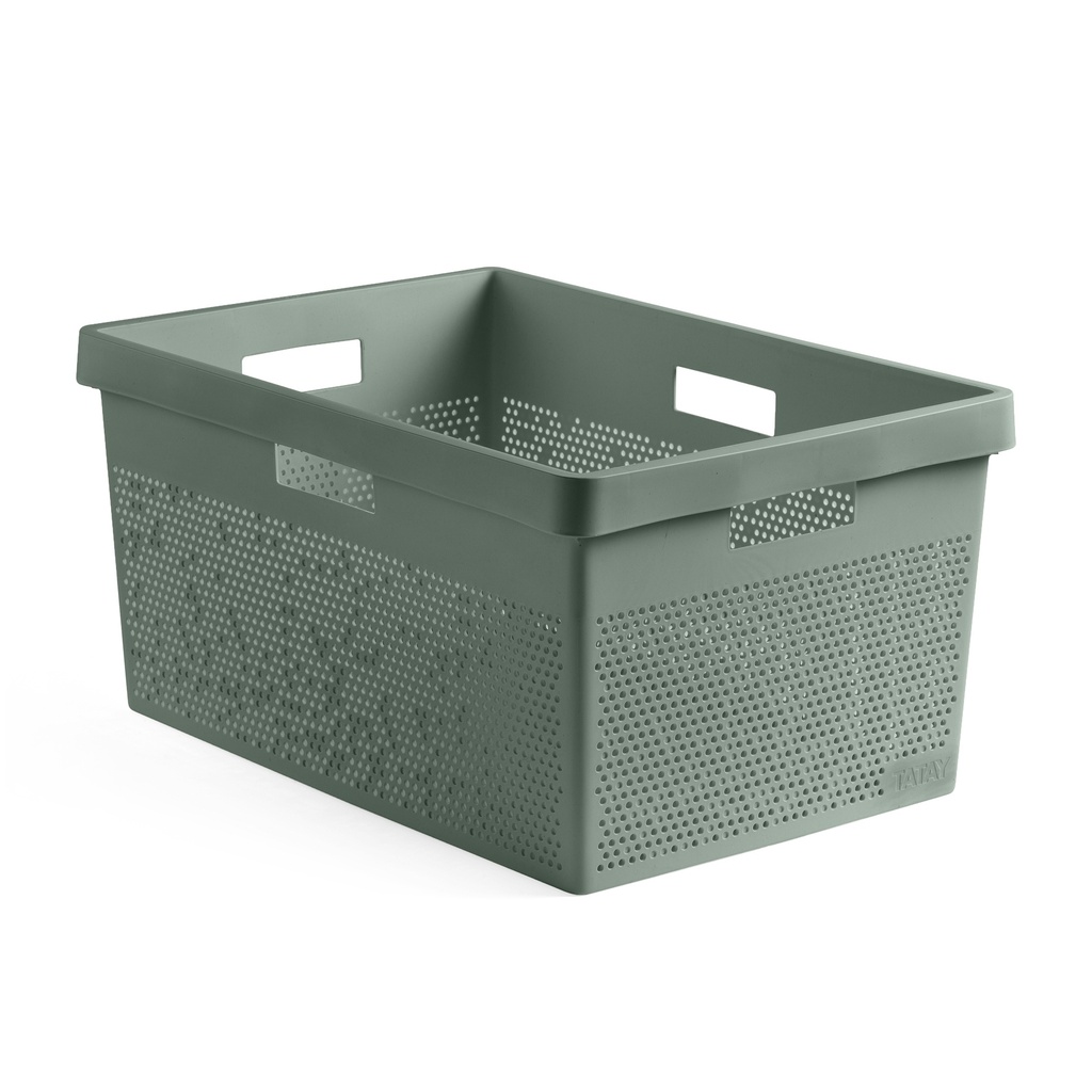 [1042107] CESTA ROPA 40L BOHOL VERDE SAGE