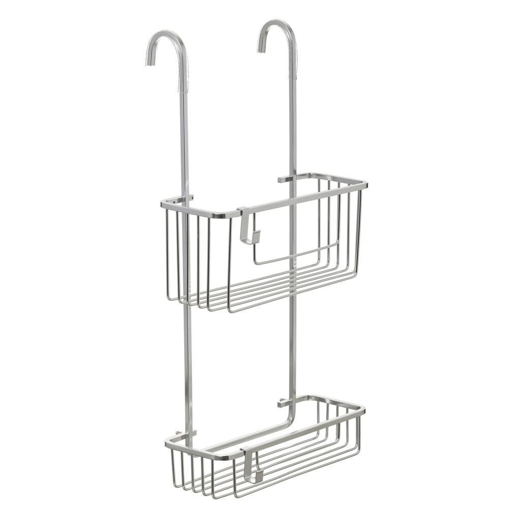 [6604700] CESTILLO C/ COLGADOR MAMPARA 2 ALT ALUMINIUM .