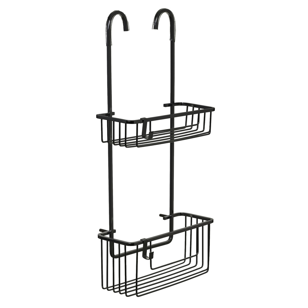[6603800] CESTILLO C/COLGADOR GRIFO 2 ALT ALUMINIUM BLACK .