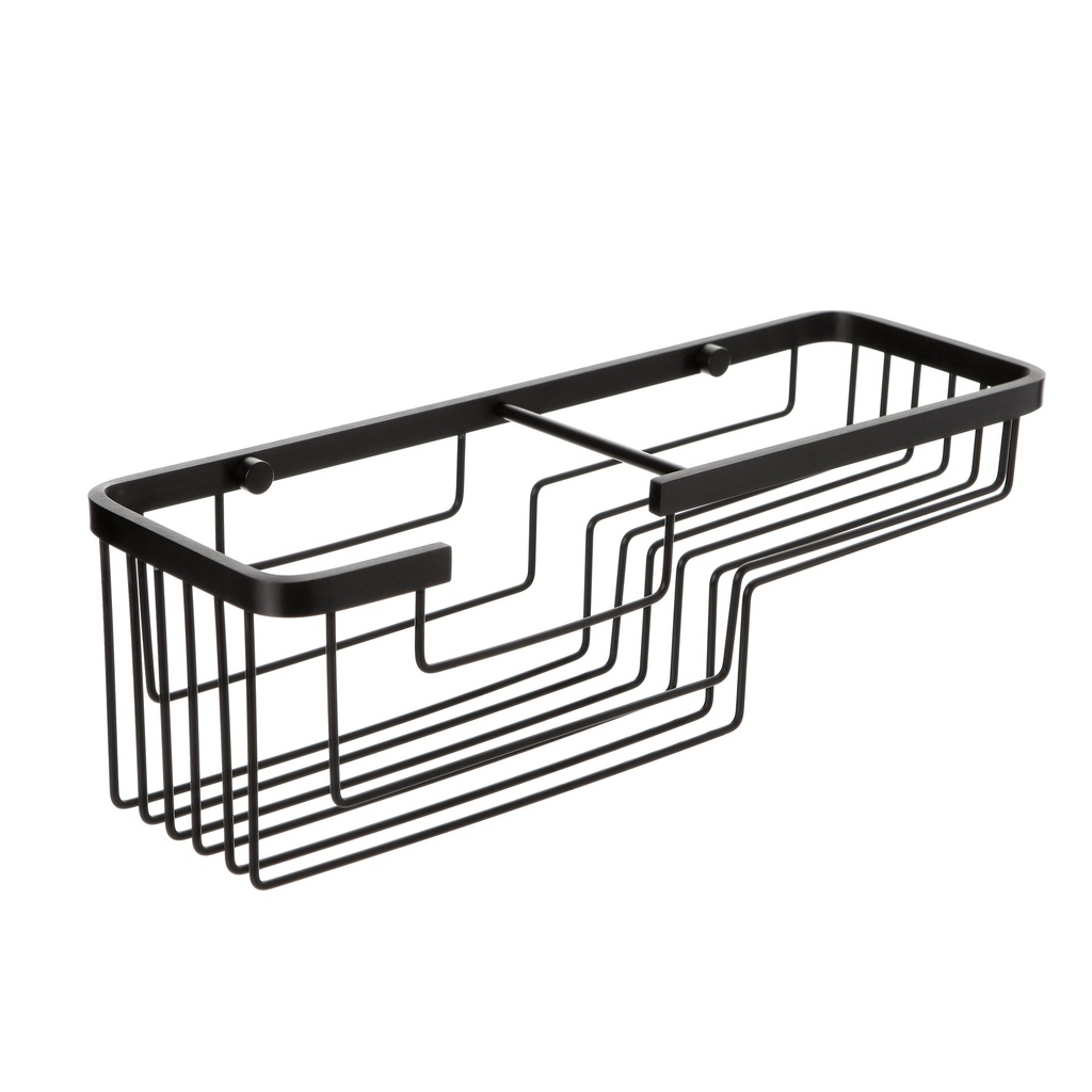 CESTILLO RECTANG.ALUMINIUM BLACK .
