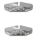 CESTILLO RINCONERO SERENITY 20x20x5,5 cm/PACK 2 UN STEEL