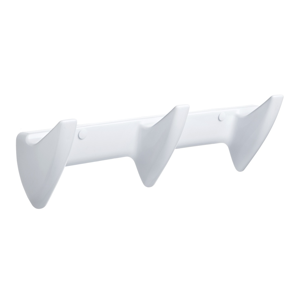 [6630801] COLGADOR TRIPLE OLYMPIA BLANCO