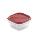 CONTENEDOR ALIM. TOP FLEX 0,3L CUAD. ROJO ARANDANO