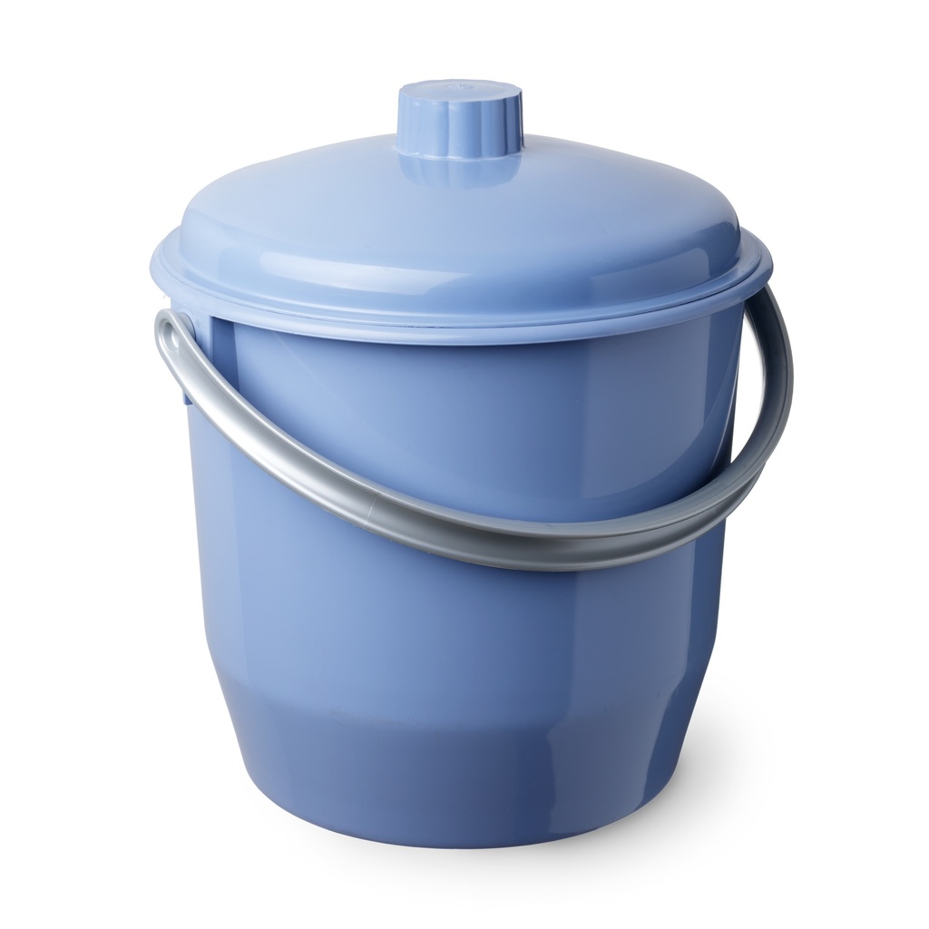 [1102700] CUBO CON TAPA 17 L. AZUL PALOMA