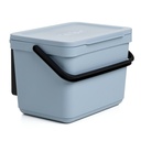 CUBO ORGÁNICO 6L SMART CON SOPORTE BLUE MIST