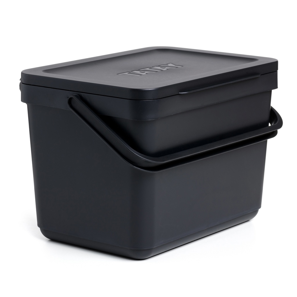 [1105515] CUBO ORGÁNICO 6L SMART SIN SOPORTE NEGRO