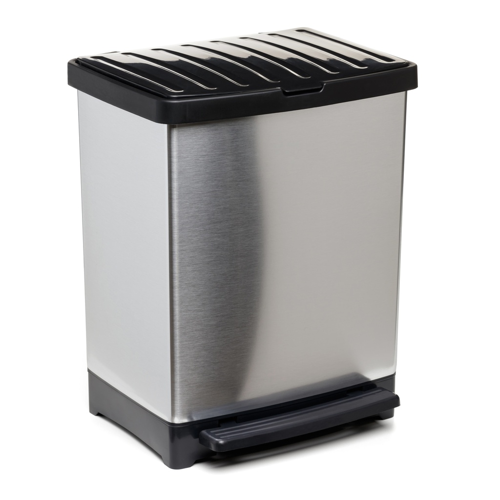 [1020100] CUBO PEDAL 25 L - TREND METALIZADO