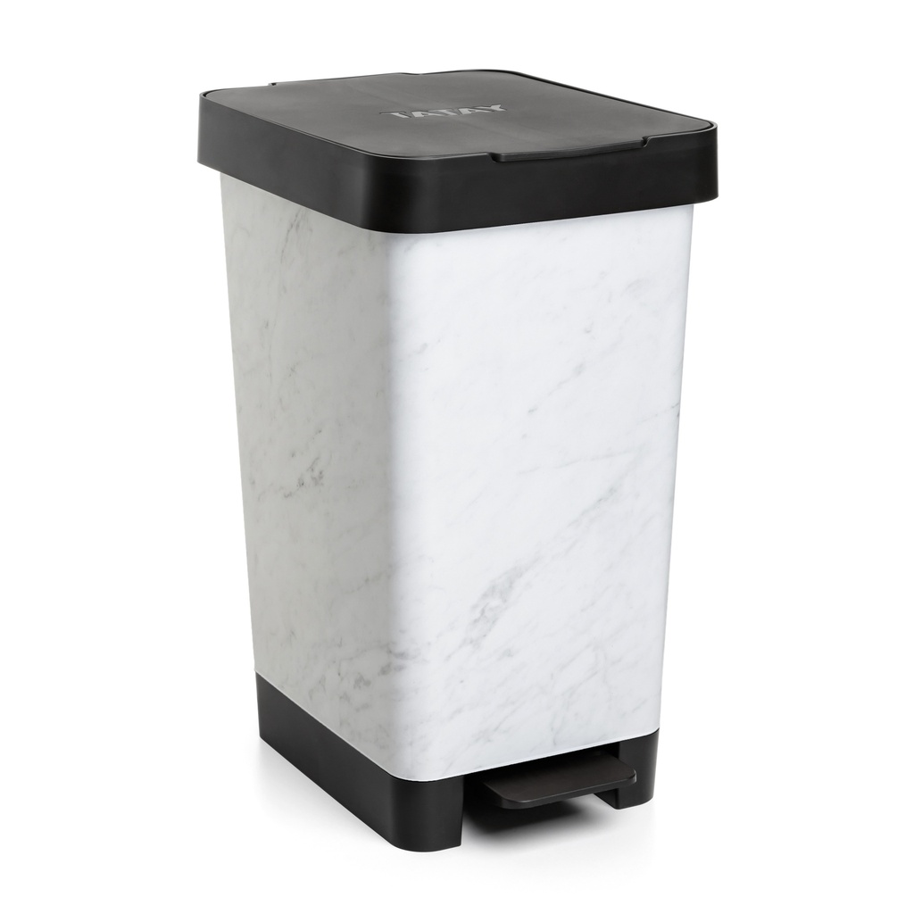 [1021201] CUBO PEDAL 25L SMART DECO MARBLE