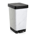CUBO PEDAL 25L SMART DECO MARBLE