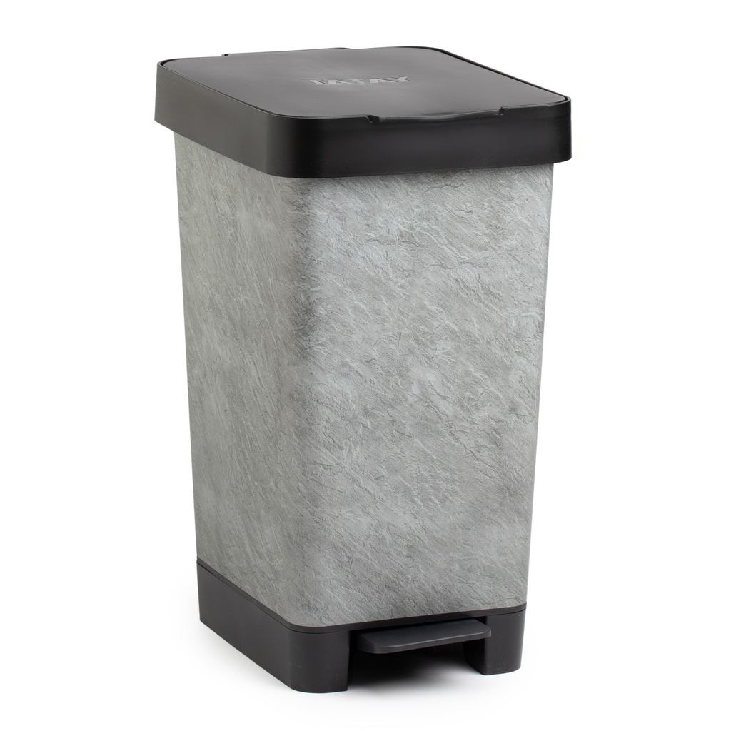 [1021203] CUBO PEDAL 25L SMART DECO PIEDRA
