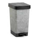 CUBO PEDAL 25L SMART DECO PIEDRA