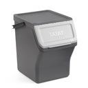 EASY WASTE - CUBO RECICLAJE MODULAR 20L GRIS ANTRACITA