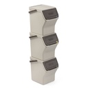 EASY WASTE - SET 3 CUBOS RECICLAJE MODULAR 20L ECOHOME