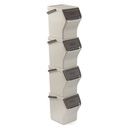 EASY WASTE -SET 4 CUBOS RECICLAJE MODULAR 20L ECOHOME