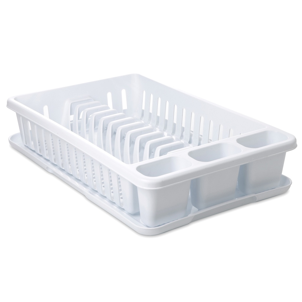 [1127001] ESCURREPLATOS CON BANDEJA BLANCO
