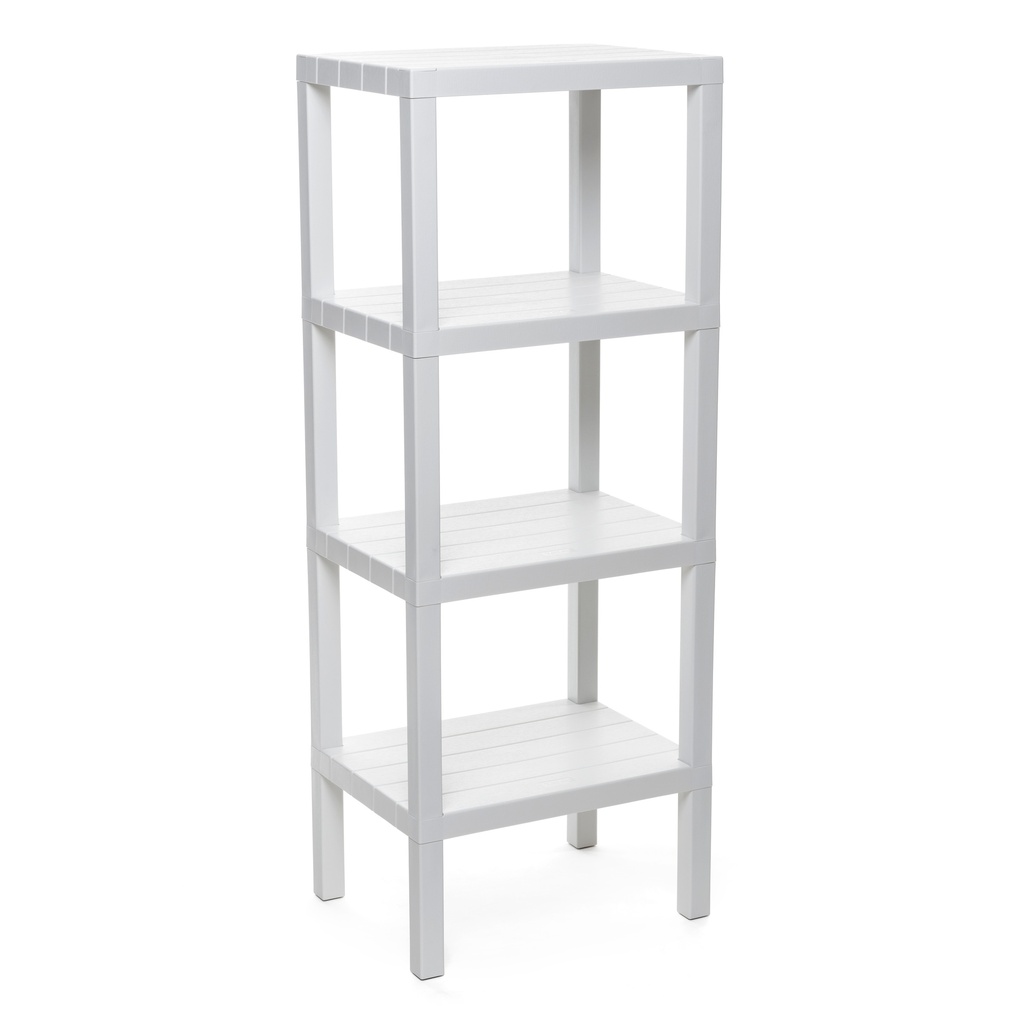 [4481001] ESTANTERIA LOMBOK RECTANG. 4 ALTURAS BLANCO