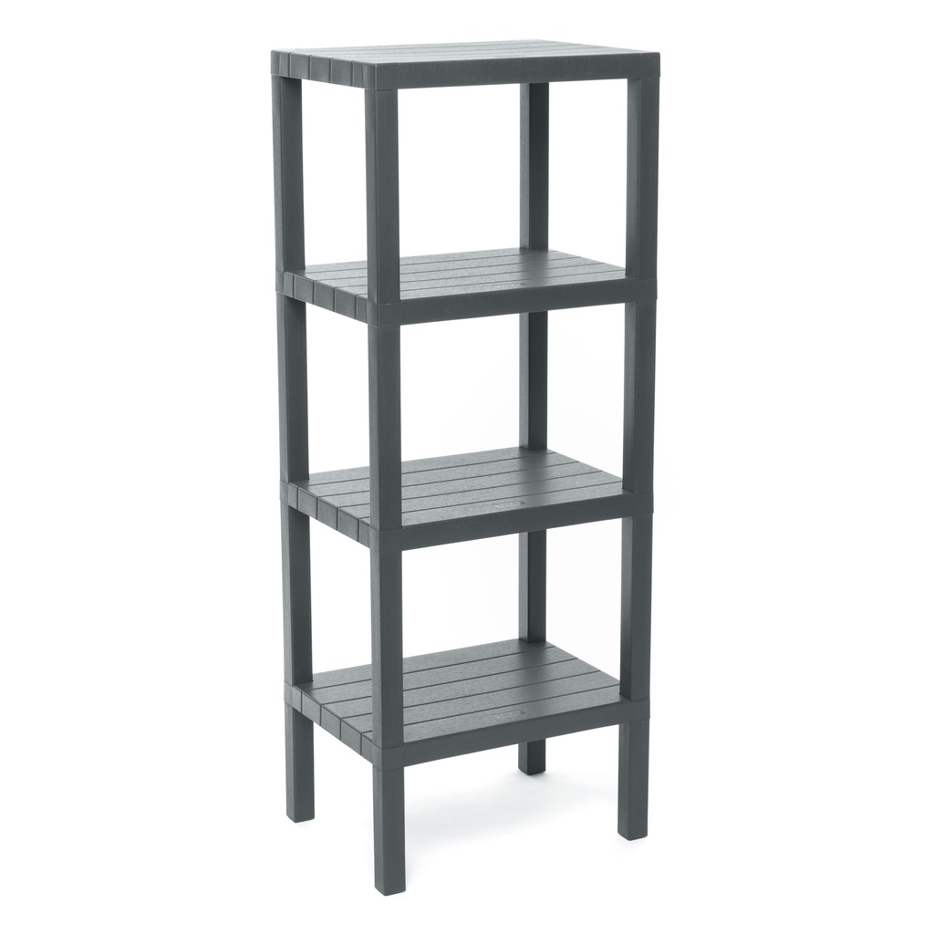 [4481016] ESTANTERIA LOMBOK RECTANG. 4 ALTURAS GRIS