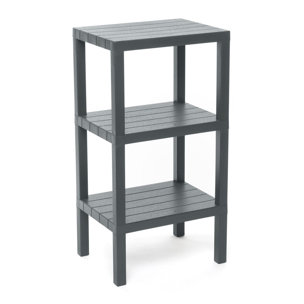 [4481216] ESTANTERIA LOMBOK RECTANG.3 ALTURAS GRIS