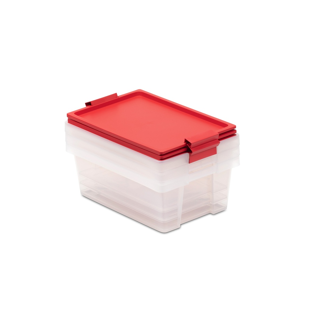 LOTE 3 CAJAS MULT. STYLE 7L ROJO