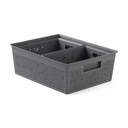SET 3 CESTAS 2X4L + 12L BOHOL GRIS ANTRACITA