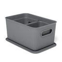 SET 3 CESTAS 5L +2X1,5L + TAPA BAOBAB GRIS ANTRACITA
