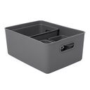 SET 4 CESTAS 15L+5L+2x1,5L BAOBAB GRIS ANTRACITA