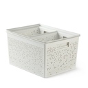SET 4 CESTAS 2x4L + 12L + 20L BOHOL SKY WHITE