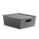 SET CESTA 12L + TAPA BOHOL GRIS ANTRACITA