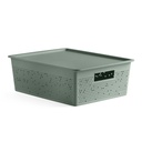SET CESTA 12L + TAPA BOHOL VERDE SAGE
